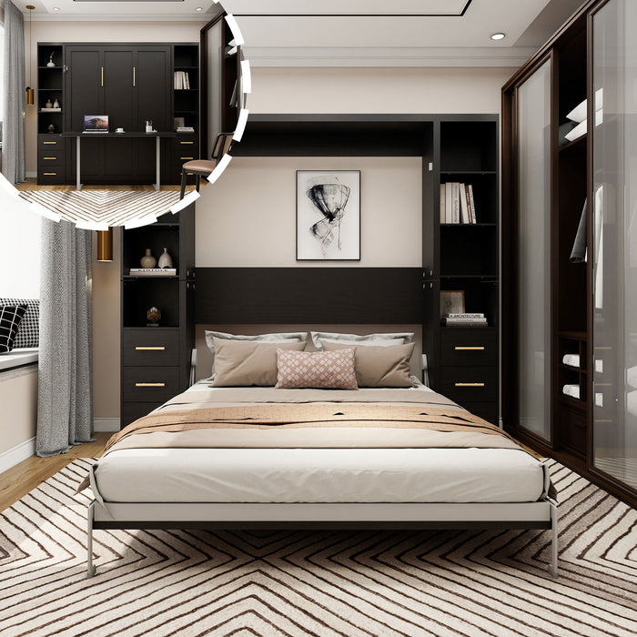 Multifunctional Vertical Murphy Wall Bed Home Essentials