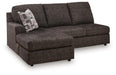 Lentiz - LAF Sofa Chaise - Onyx Signature Design by Ashley®