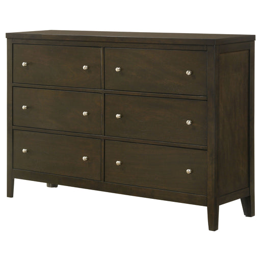 Clement - 6 Drawer Dresser Cabinet - Espresso Furniture Max