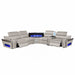 Nova - Sectional With Bluetooth Speaker, LED And Lifting Wine Cabinet Matrix Furniture Group