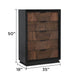 Houston - 5 Drawer Chest - Walnut Matrix Furniture Group