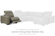 Correze - LAF Zero Wall Power Recliner - Gray Signature Design by Ashley®
