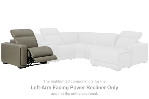 Correze - LAF Zero Wall Power Recliner - Gray Signature Design by Ashley®