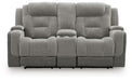 Mixed Motion - Power Reclining Loveseat With Console / Adjustable Headrest Signature Design by Ashley®