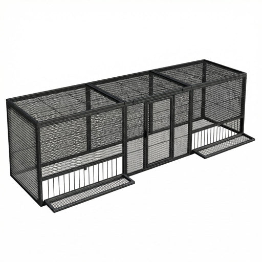 Thickened Chicken Coop For Outdoor - Black / Silver Daily Nest