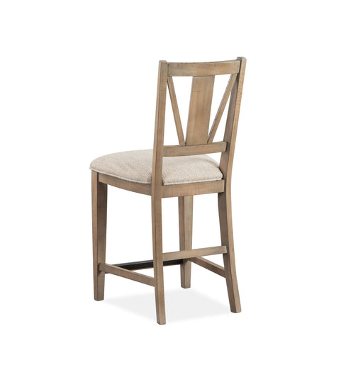 Paxton Place - Counter Chair With Upholstered Seat (Set of 2) - Dovetail Gray Magnussen Furniture