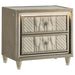 Mika - 2 Drawer LED Nightstand With USB Furniture Max