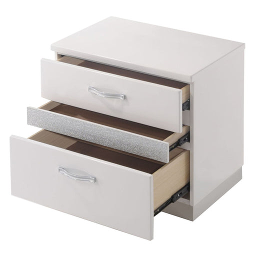 Naima II - Nightstand - White High Gloss ACME