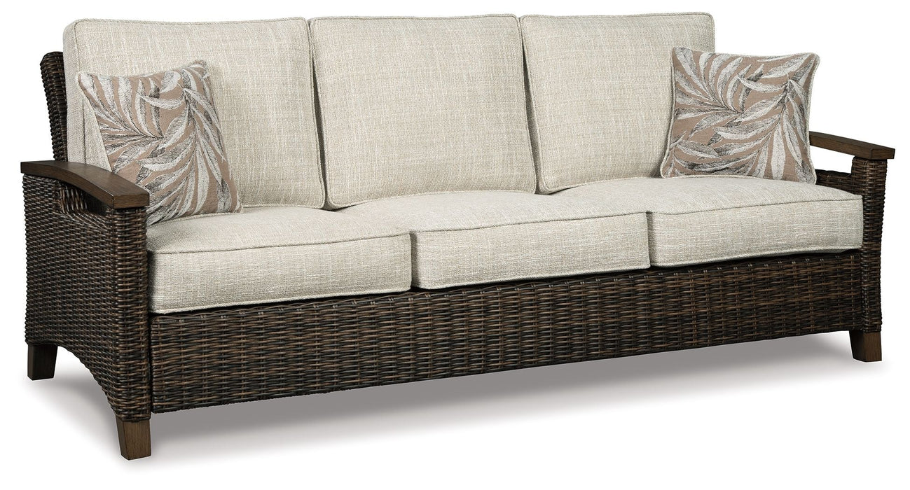 Paradise Trail - Sofa with Cushion - Medium Brown Signature Design by Ashley®