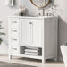 Modern Bathroom Vanity With Sink Top, 2 Doors And 2 Drawers Hearth and Haven