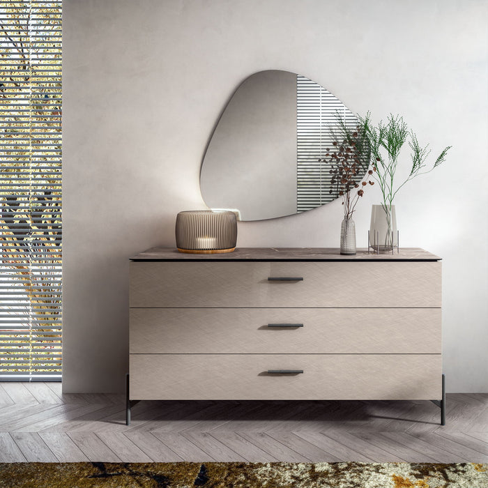 Silvia - Dresser - Pearl Silver Status Italy