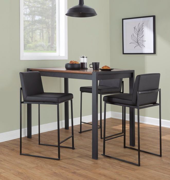 Fuji - Contemporary High Back Barstool Elegant Design Lumi Source