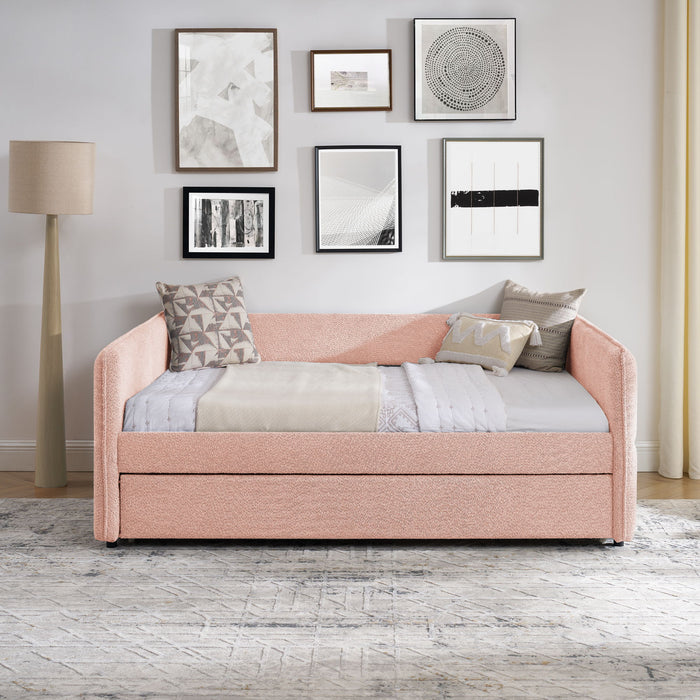 Upholstered Daybed With Pop Up Trundle Home Essentials