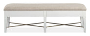 Heron Cove - Bench With Upholstered Seat - Chalk White Magnussen Furniture