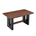 Compact Dining Table - Walnut / Black Home Essentials
