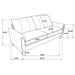 Dixon - Upholstered Sofa With Rounded Arms And Texture - Gray Furniture Max