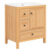 Modern Bathroom Vanity With Sink, Soft Close Drawers & Door, Storage Rack Noble House