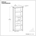 Amherst - 5 Shelf Bookcase, Handcrafted Simpli-Home