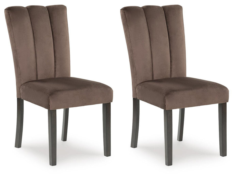 Jeshina - Dining Upholstered Side Chair (Set of 2) - Mocha Signature Design by Ashley®