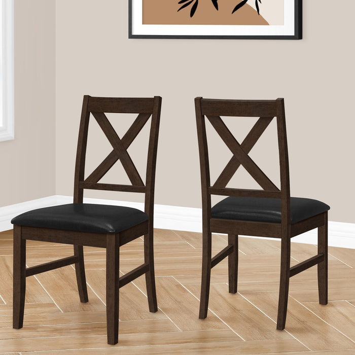 Dining Chair Side, Upholstered For Dining Room, Transitional (Set of 2) 8th Street