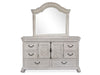 Bronwyn - Drawer Dresser With Shaped Mirror - Alabaster Magnussen Furniture