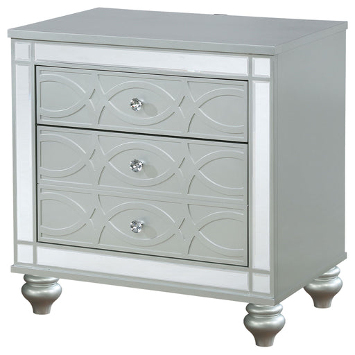 Menlo - 2 Drawer Nightstand - Gray Furniture Max