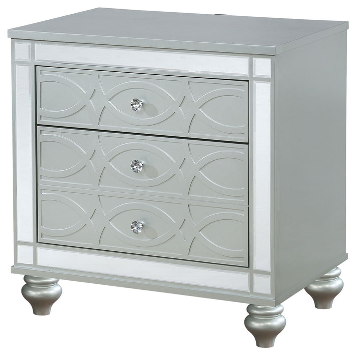 Menlo - 2 Drawer Nightstand - Gray