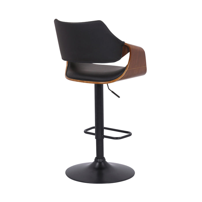 45" Swivel Adjustable Height Bar Chair - Black