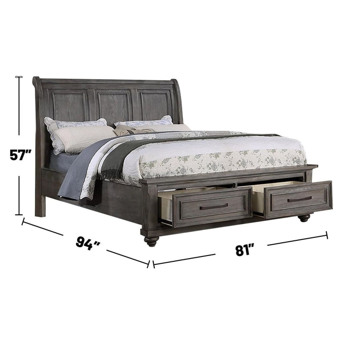 3 Piece Bedroom Set, Bed With 2 Nightstands Home Essentials