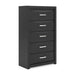 Stabotta - Five Drawer Chest - Black Signature Design by Ashley®