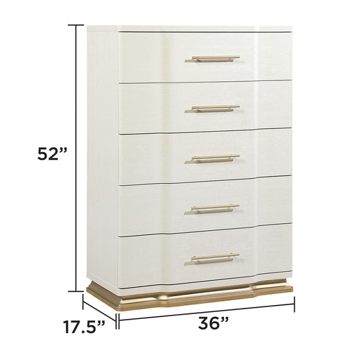 Lexington - 5 Drawer Chest - Beige Matrix Furniture Group
