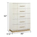 Lexington - 5 Drawer Chest - Beige Matrix Furniture Group