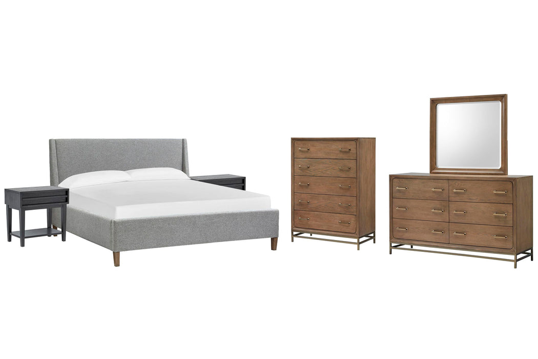 Lindon - Upholstered Island Bed Set Magnussen Furniture