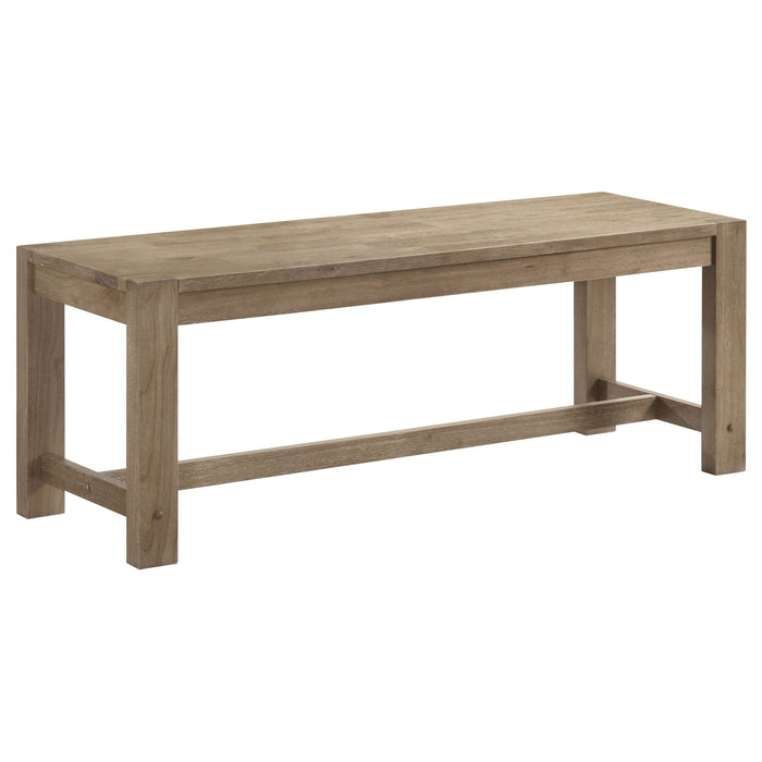 Malvika - Trestle Base Dining Bench - Brown Furniture Max
