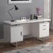 Jensen - 2 Drawer Desk - White Furniture Max
