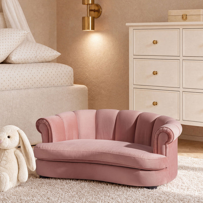 Halle - Rolled Arm Dog Bed - Pink Jennifer Taylor Home