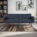 Convertible Futon Sofa Bed With Adjustable Split Back, Twin Size Sleeper Couch - Black Home Essentials