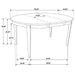 Gianna - 5 Piece Dining Set With Oval Table And Side Chairs - Cappuccino Furniture Max