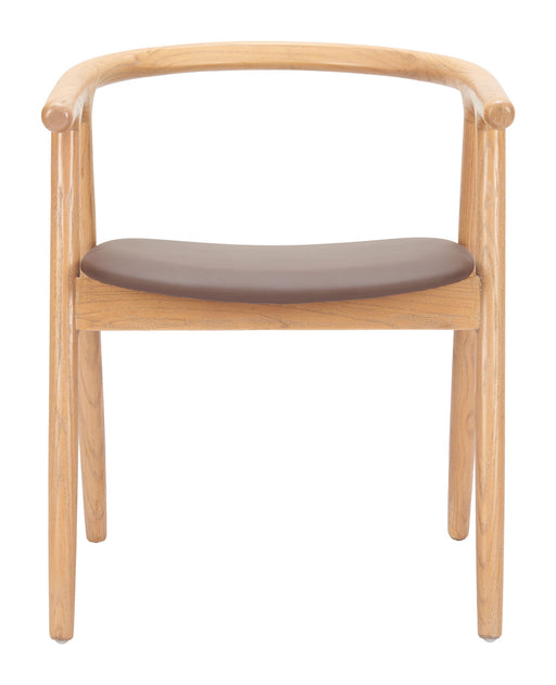 Peker - Dining Chair (Set of 2) - Brown / Natural Zuo Modern