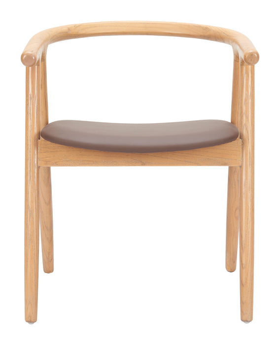Peker - Dining Chair (Set of 2) - Brown / Natural Zuo Modern