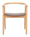 Peker - Dining Chair (Set of 2) - Brown / Natural Zuo Modern