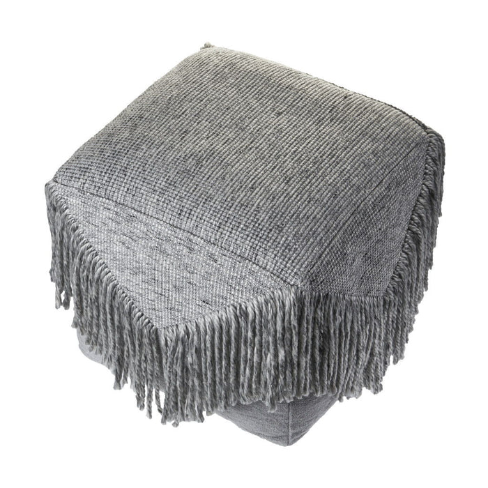 Wool Ottoman - Gray