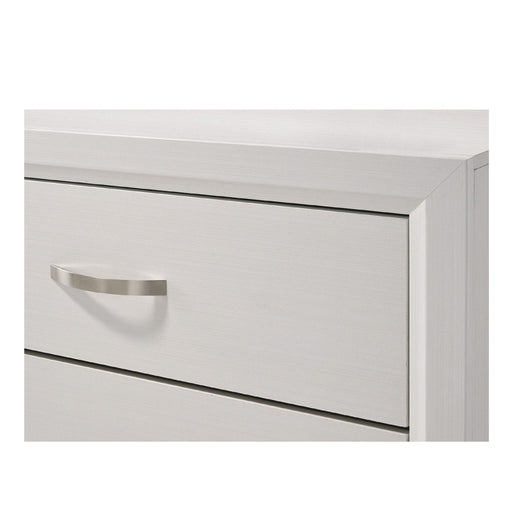 2 Drawer Nightstand With Handles Furniture For Bedroom - White Daily Nest