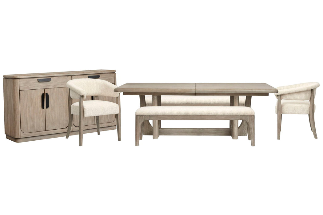Braelyn - Extendable Trestle Dining Table Set Magnussen Furniture