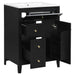 Modern Black Bathroom Vanity With Sink Hearth and Haven