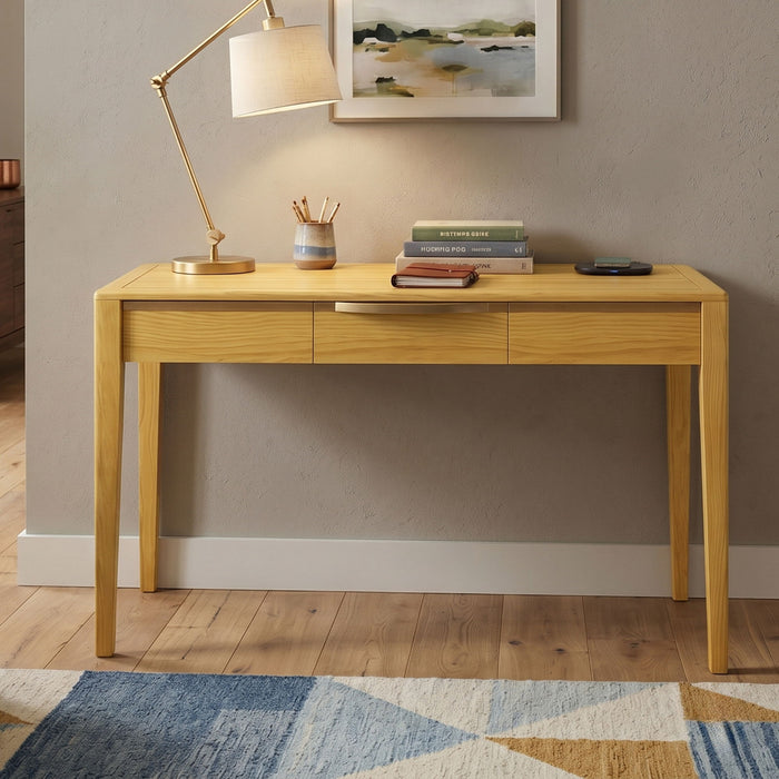 Modern Home Office Desk With Drawers Noble House
