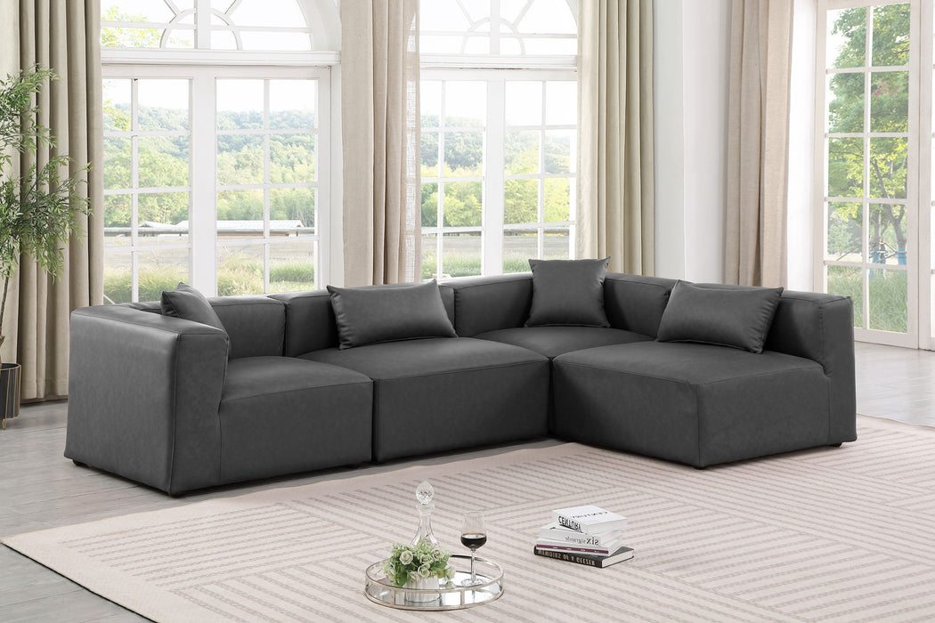 Cube - 4 Piece Modular Corner Sectional Meridian Furniture