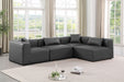Cube - 4 Piece Modular Corner Sectional Meridian Furniture