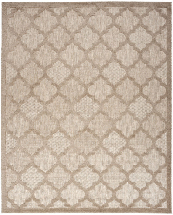 9' X 12' Geometric Flatweave Area Rug - Beige