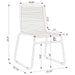 Jerome - Stackable Side Chair (Set of 2) - Charcoal Furniture Max